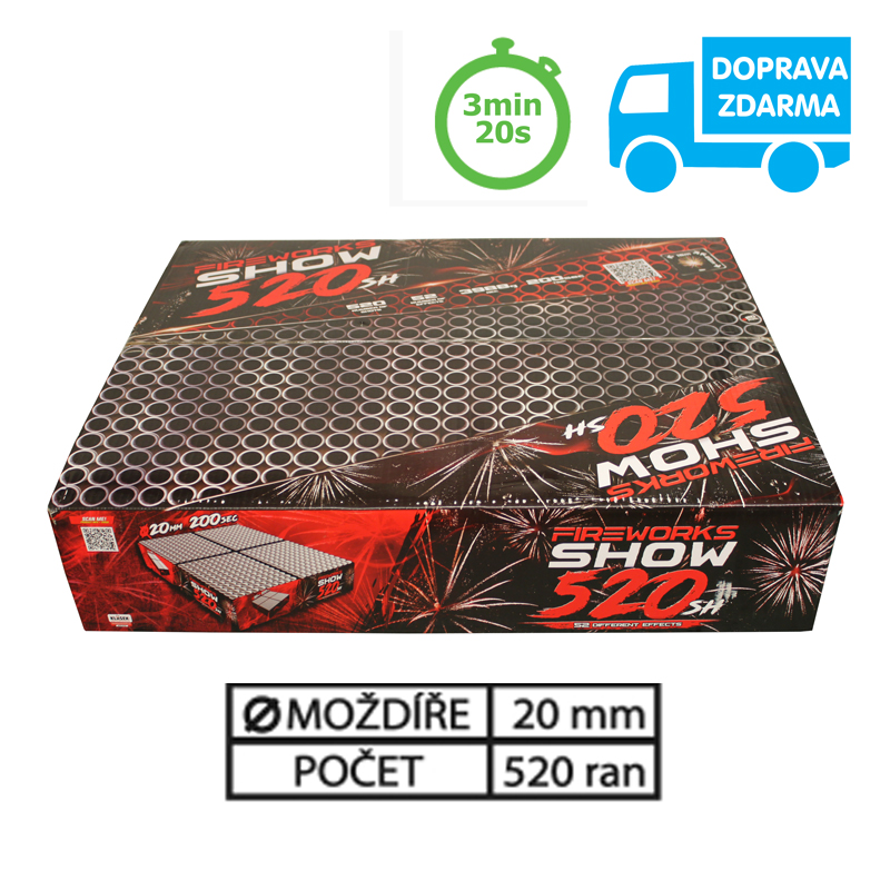 SLOŽENÝ OHŇOSTROJ 520 RAN 20 mm