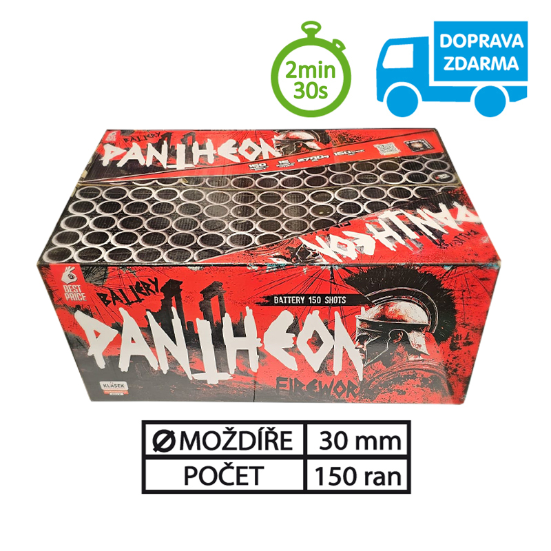 SLOŽENÝ OHŇOSTROJ PANTHEON 150 RAN 30 MM